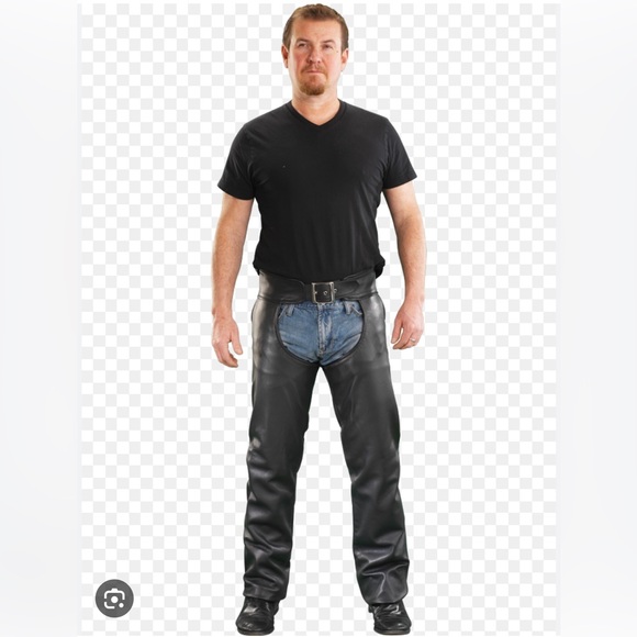 Unisex Leather Riding Chaps - - Picture 2 of 10